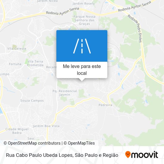 Rua Cabo Paulo Ubeda Lopes mapa