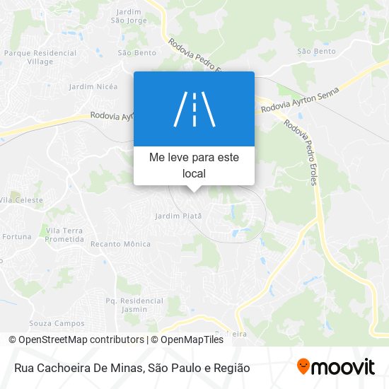 Rua Cachoeira De Minas mapa