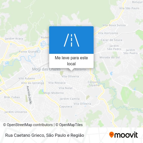 Rua Caetano Grieco mapa
