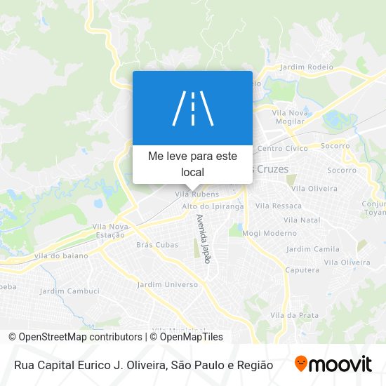 Rua Capital Eurico J. Oliveira mapa