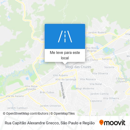 Rua Capitão Alexandre Grecco mapa