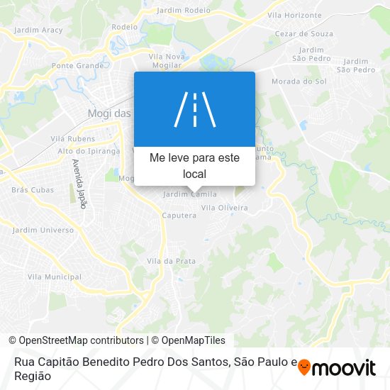 Rua Capitão Benedito Pedro Dos Santos mapa