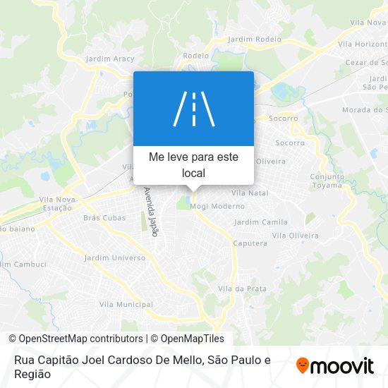 Rua Capitão Joel Cardoso De Mello mapa