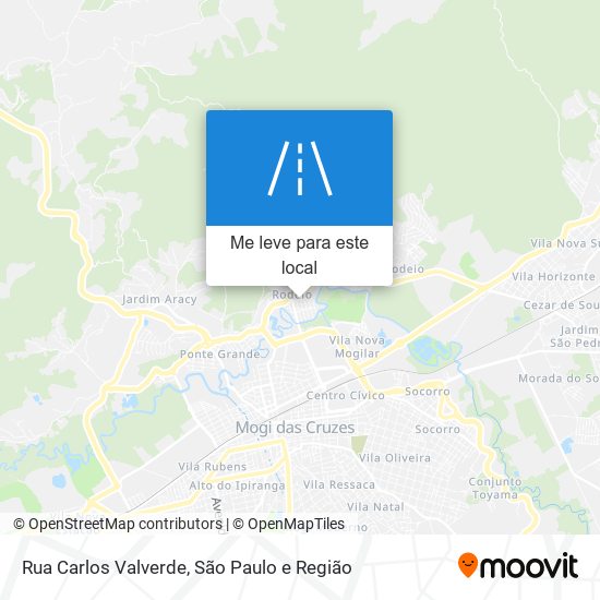 Rua Carlos Valverde mapa