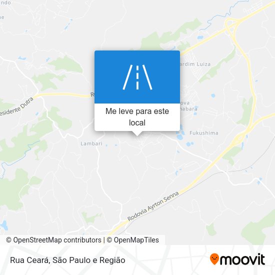Rua Ceará mapa