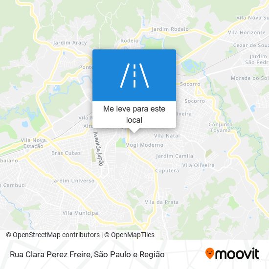 Rua Clara Perez Freire mapa