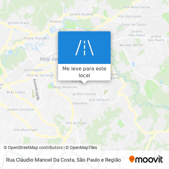 Rua Cláudio Manoel Da Costa mapa