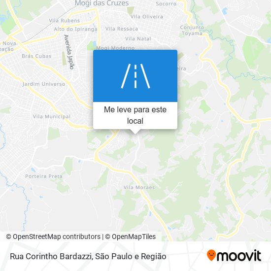 Rua Corintho Bardazzi mapa