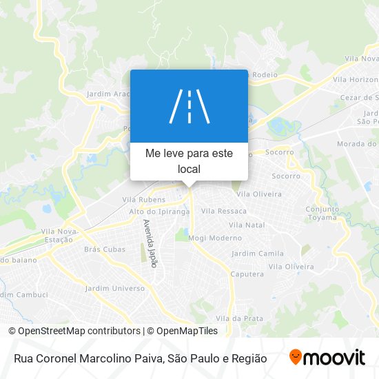 Rua Coronel Marcolino Paiva mapa