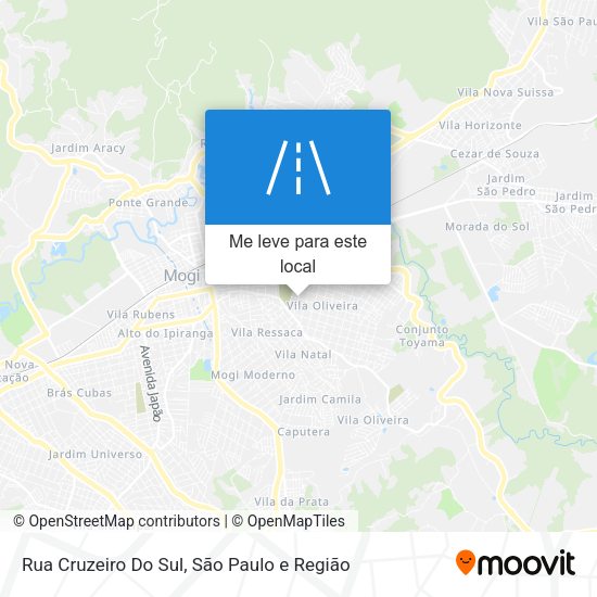 Rua Cruzeiro Do Sul mapa