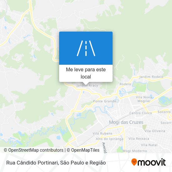 Rua Cândido Portinari mapa