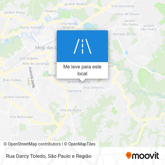 Rua Darcy Toledo mapa