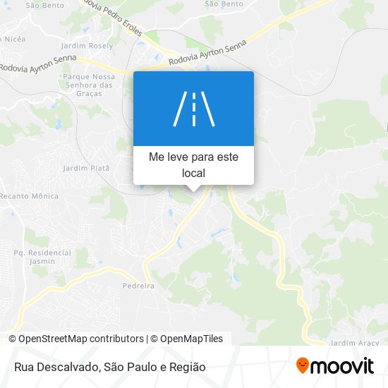 Rua Descalvado mapa