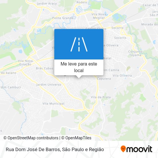 Rua Dom José De Barros mapa