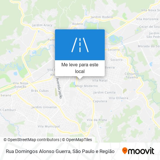 Rua Domingos Alonso Guerra mapa