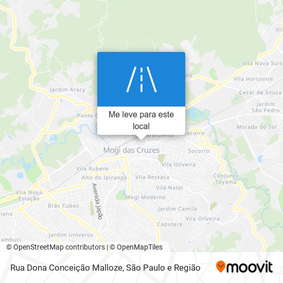 Rua Dona Conceição Malloze mapa