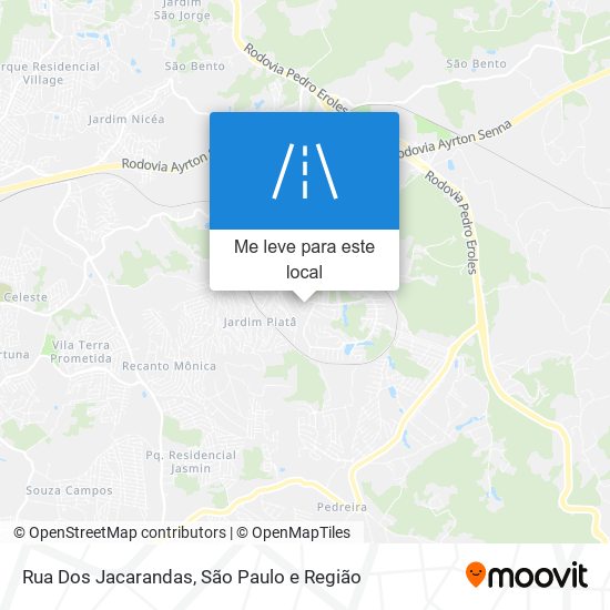 Rua Dos Jacarandas mapa