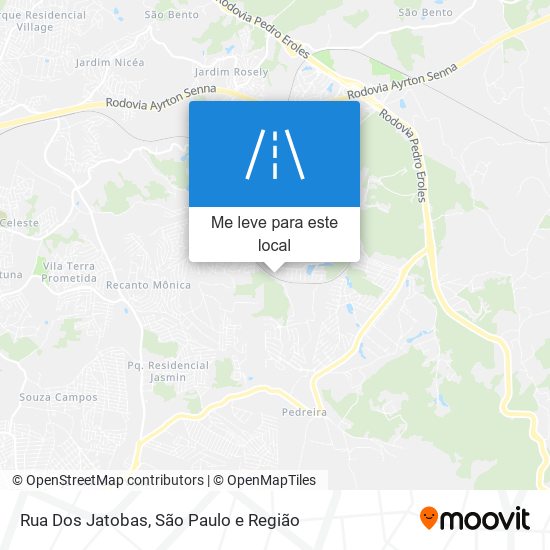Rua Dos Jatobas mapa