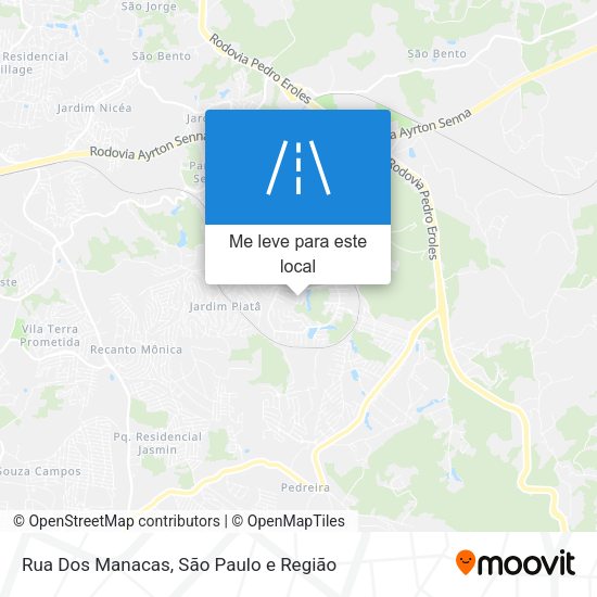 Rua Dos Manacas mapa