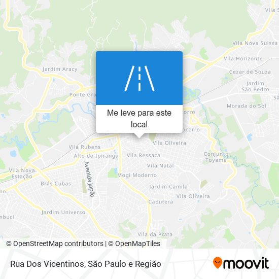 Rua Dos Vicentinos mapa