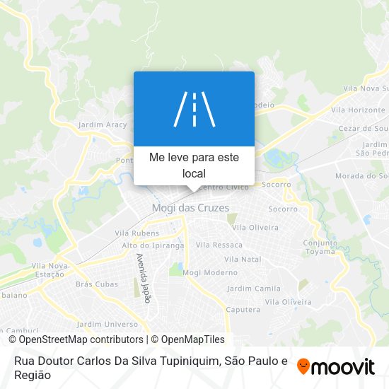 Rua Doutor Carlos Da Silva Tupiniquim mapa
