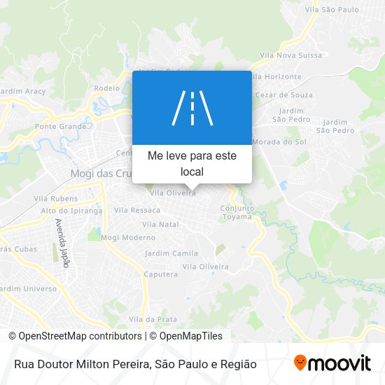 Rua Doutor Milton Pereira mapa