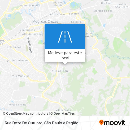 Rua Doze De Outubro mapa