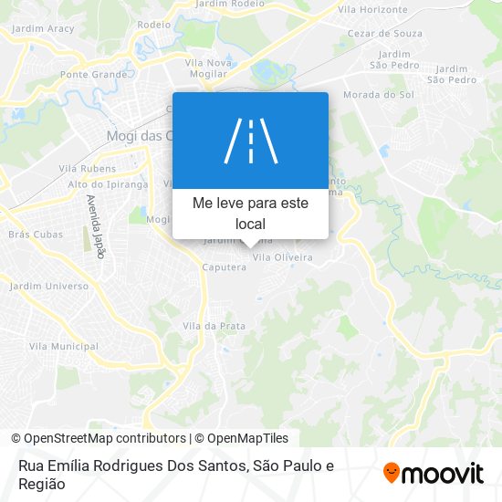 Rua Emília Rodrigues Dos Santos mapa