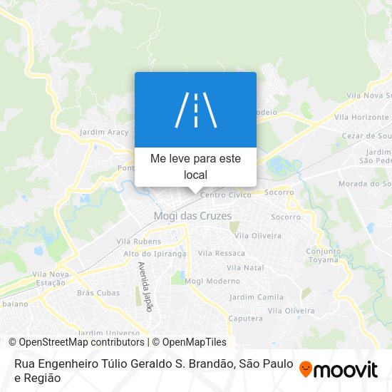 Rua Engenheiro Túlio Geraldo S. Brandão mapa