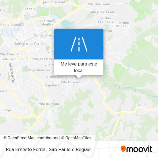 Rua Ernesto Ferreli mapa