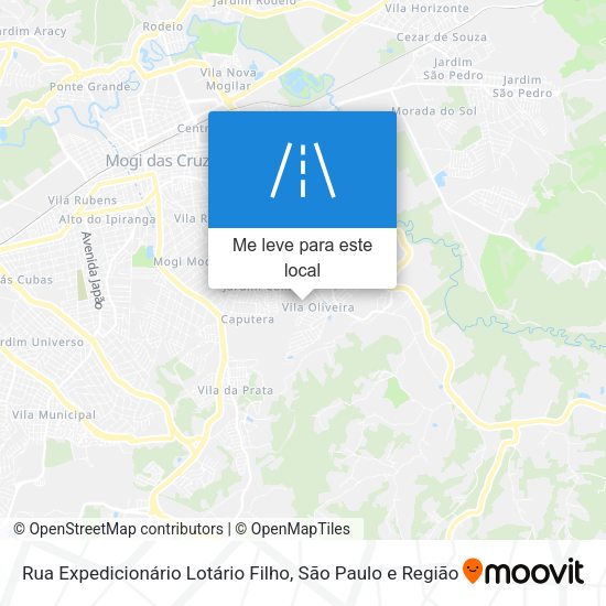 Rua Expedicionário Lotário Filho mapa