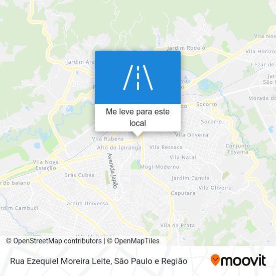 Rua Ezequiel Moreira Leite mapa