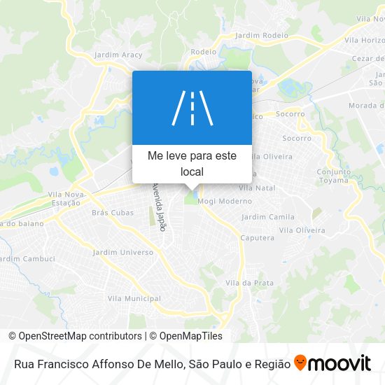 Rua Francisco Affonso De Mello mapa