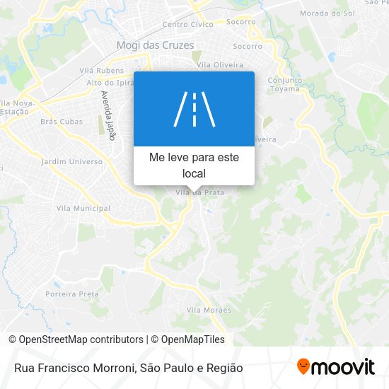 Rua Francisco Morroni mapa