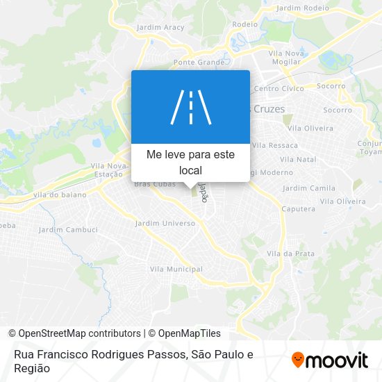 Rua Francisco Rodrigues Passos mapa
