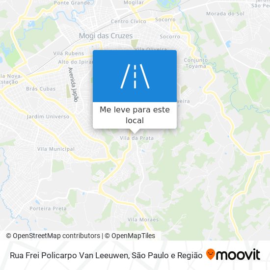 Rua Frei Policarpo Van Leeuwen mapa