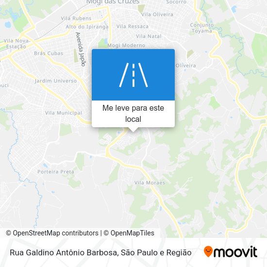 Rua Galdino Antônio Barbosa mapa