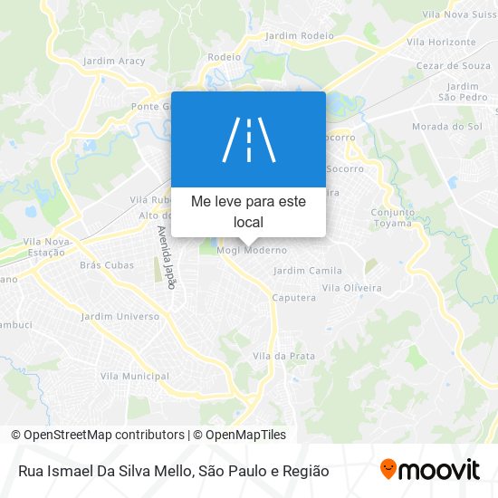 Rua Ismael Da Silva Mello mapa