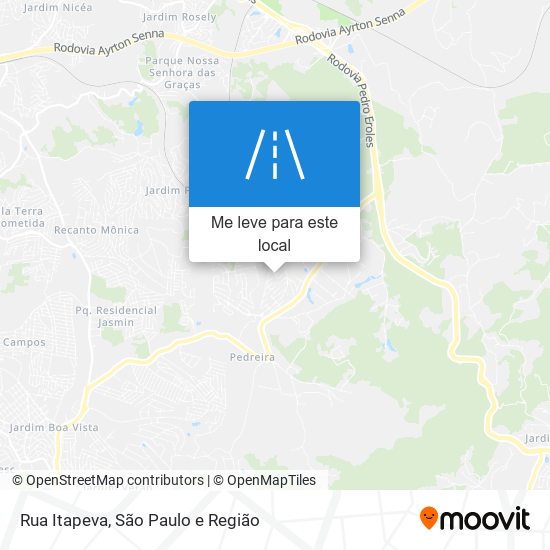 Rua Itapeva mapa