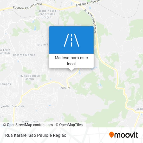 Rua Itararé mapa