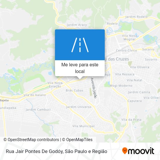Rua Jair Pontes De Godóy mapa