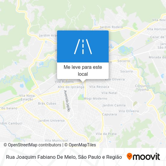 Rua Joaquim Fabiano De Melo mapa