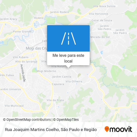 Rua Joaquim Martins Coelho mapa