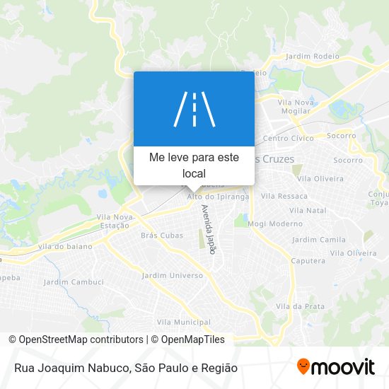 Rua Joaquim Nabuco mapa