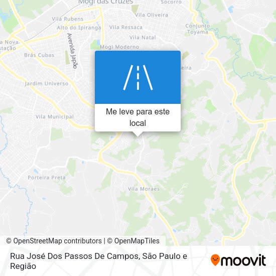 Rua José Dos Passos De Campos mapa