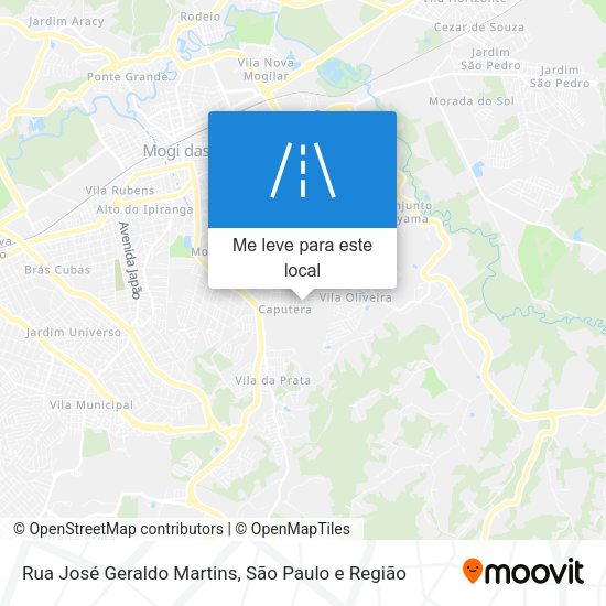 Rua José Geraldo Martins mapa