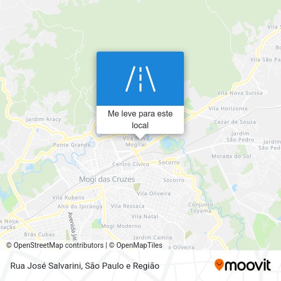 Rua José Salvarini mapa