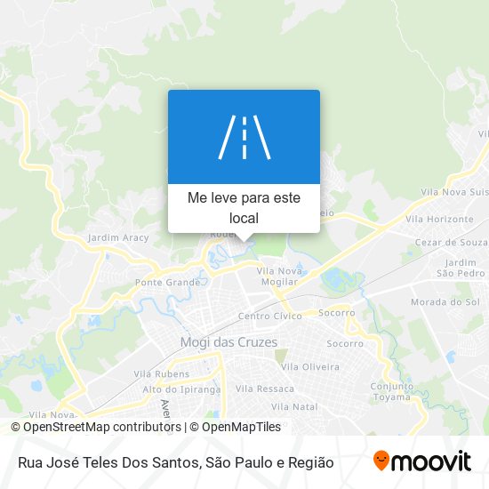 Rua José Teles Dos Santos mapa