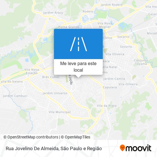 Rua Jovelino De Almeida mapa