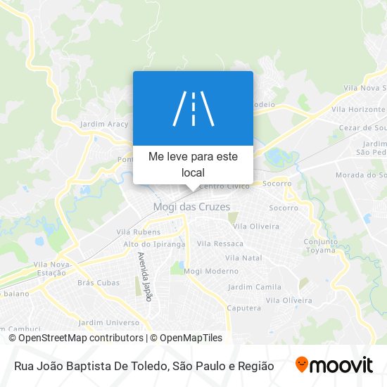 Rua João Baptista De Toledo mapa